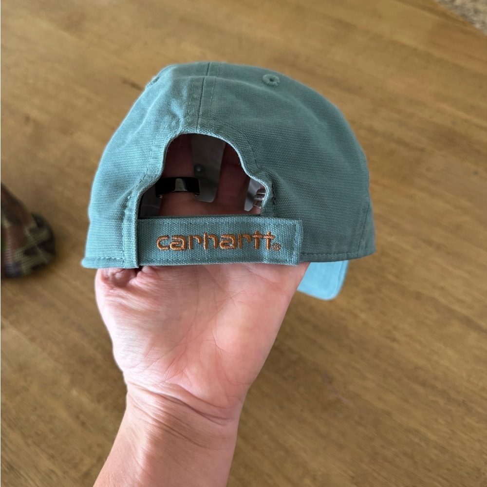 Carhartt Men's/ Women’s Unisex Cotton Canvas Cap (Sea Pine) - Picture 4 of 4